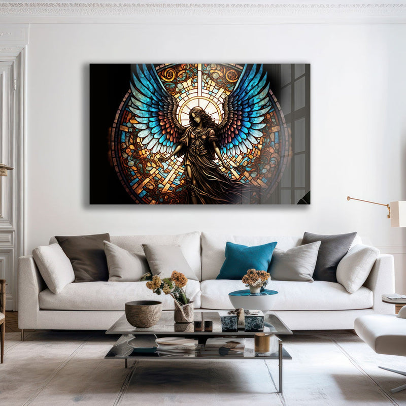 Melek Vitray Etkisi Cam Tablo – Cam Tablo