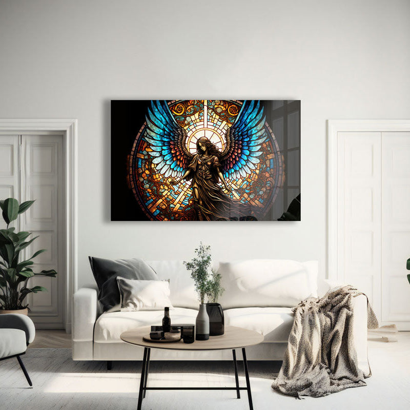 Melek Vitray Etkisi Cam Tablo – Cam Tablo