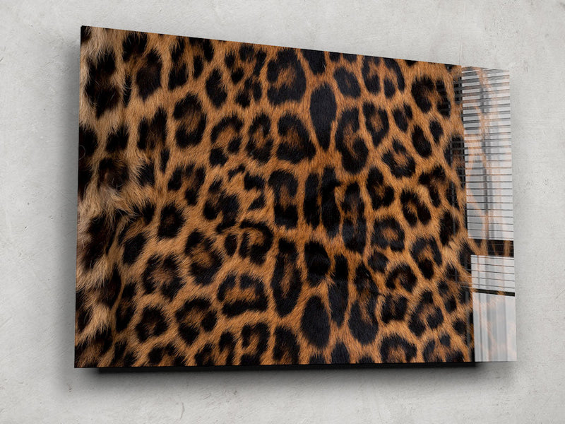 Leopar Kürkü Cam Tablo – Cam Tablo