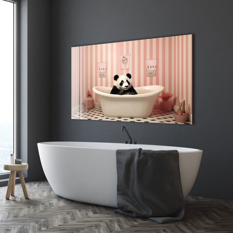 Küvetteki Panda Cam Tablo