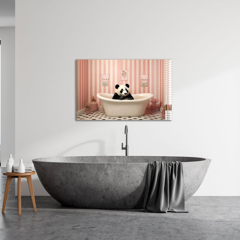 Küvetteki Panda Cam Tablo