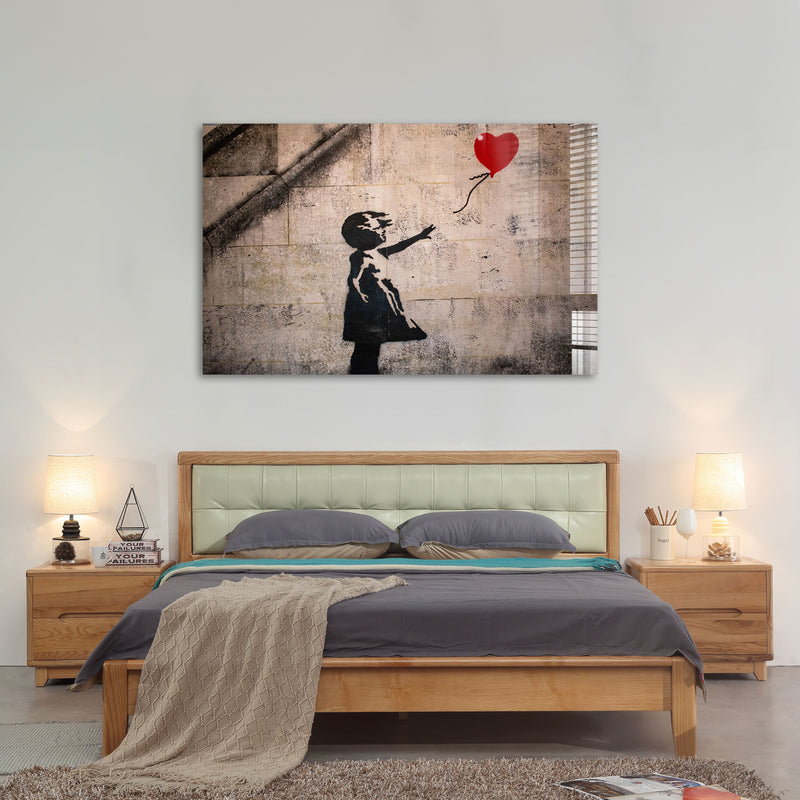 Çocuk ve Balon Cam Tablo – Cam Tablo