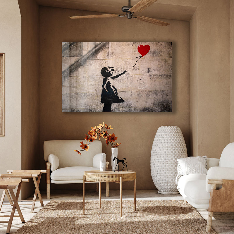 Çocuk ve Balon Cam Tablo – Cam Tablo