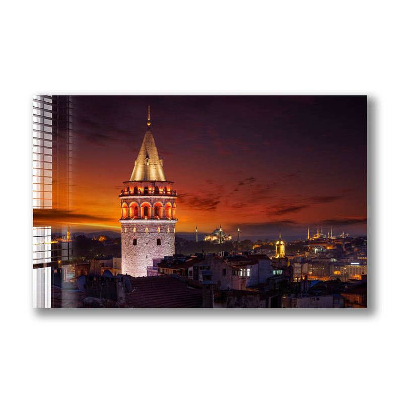 İstanbul Manzarası Cam Tablo