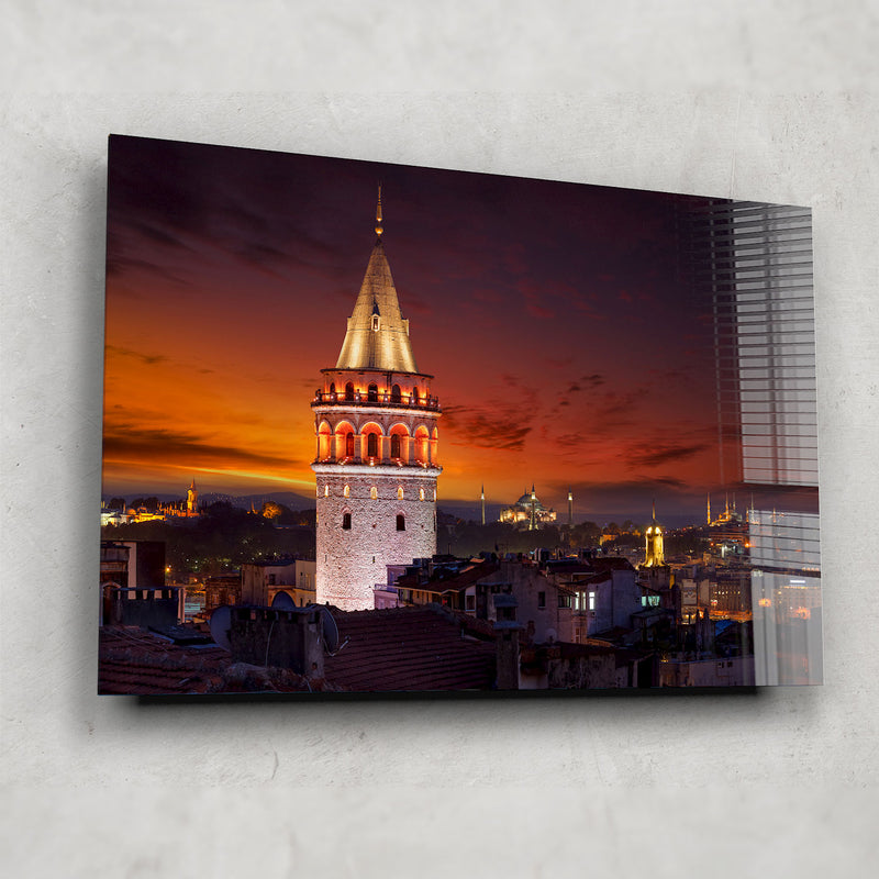 İstanbul Manzarası Cam Tablo