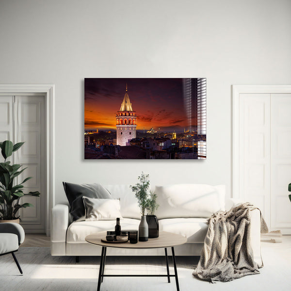 İstanbul Manzarası Cam Tablo