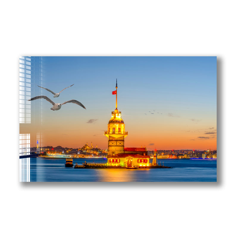 İstanbul Manzarası Cam Tablo