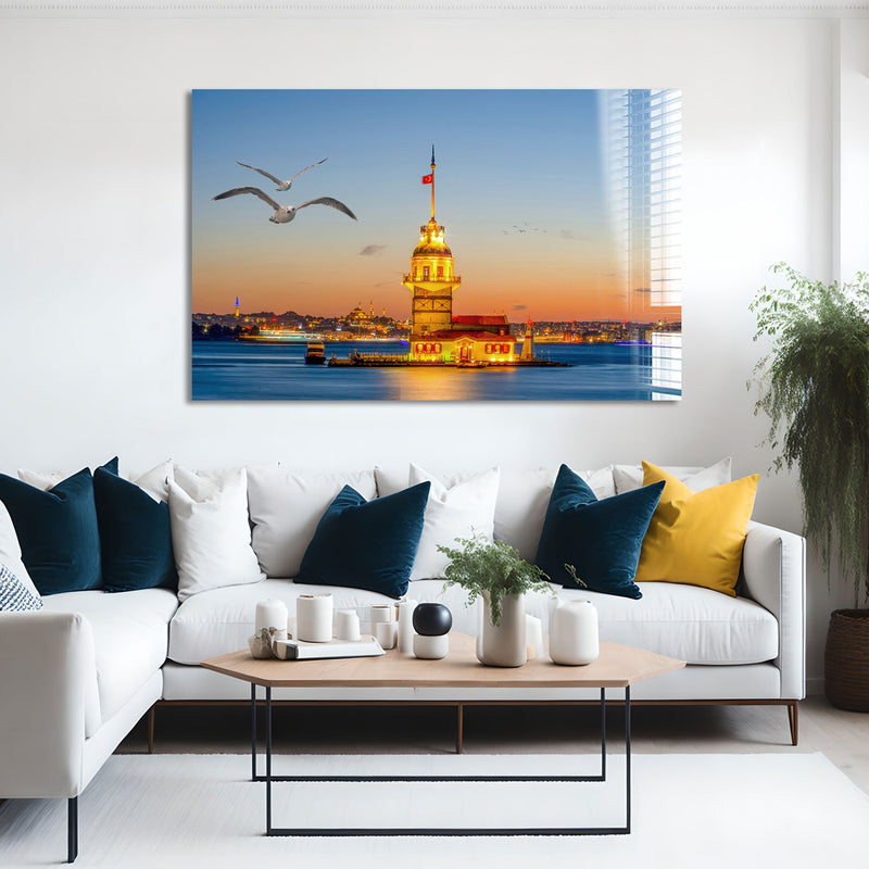 İstanbul Manzarası Cam Tablo