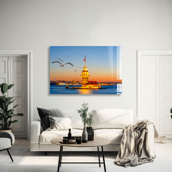 İstanbul Manzarası Cam Tablo