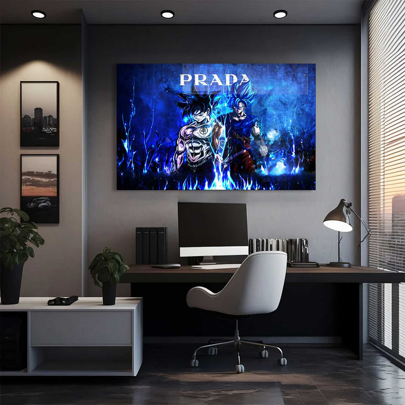 Prada Anime Temalı Cam Tablo