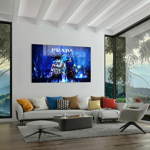 Prada Anime Temalı Cam Tablo