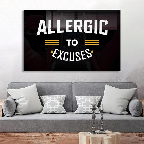 Allergic To Excuses Cam Tablo