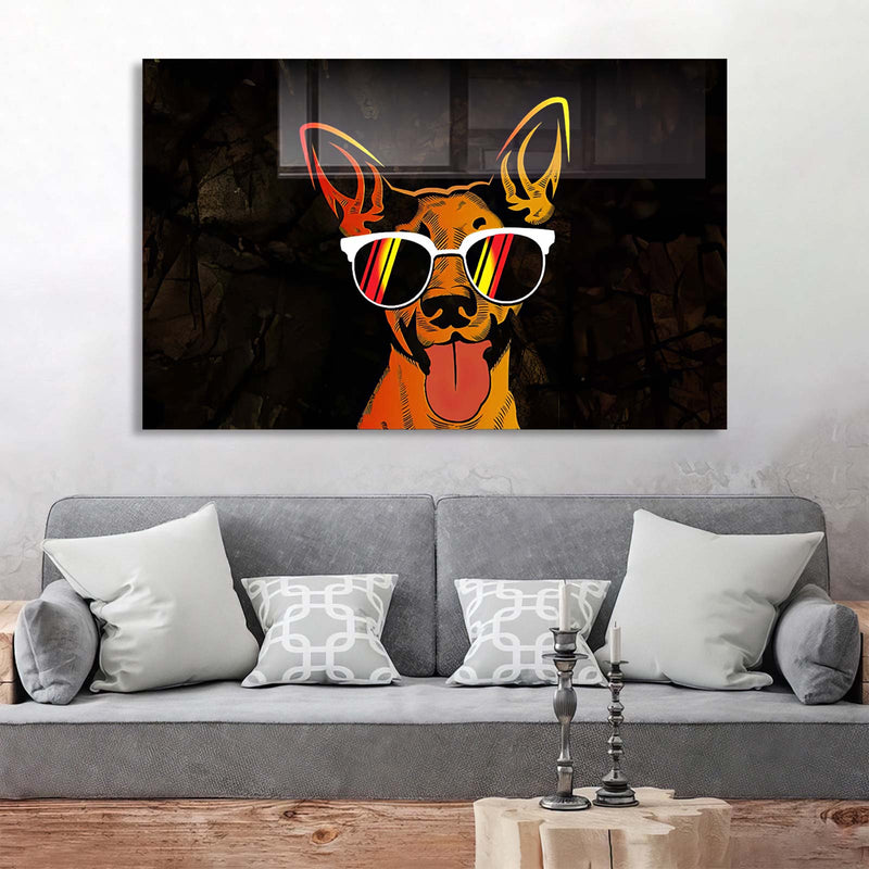 Cool Köpek Cam Tablo – Cam Tablo