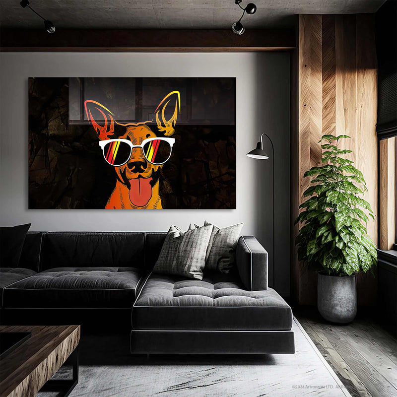 Cool Köpek Cam Tablo – Cam Tablo