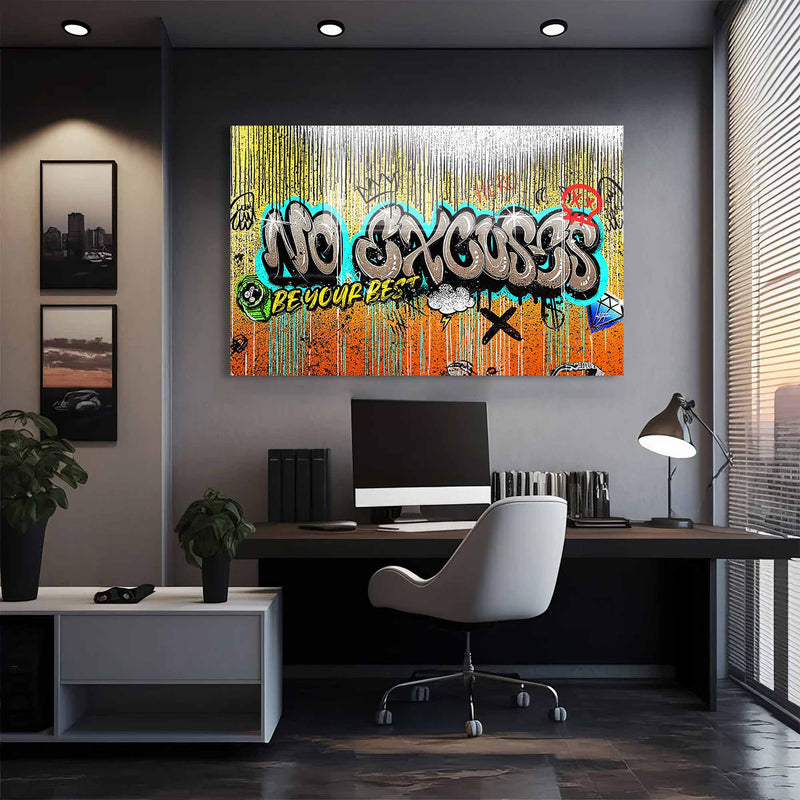 No Excuses Be Your Best Cam Tablo