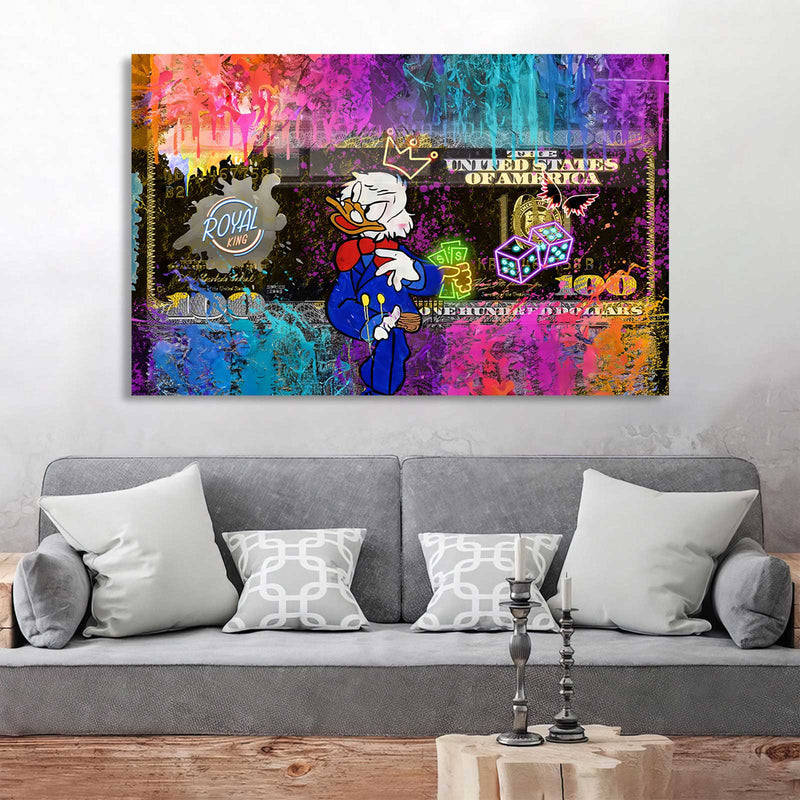 Dolar Donald Duck Cam Tablo – Cam Tablo