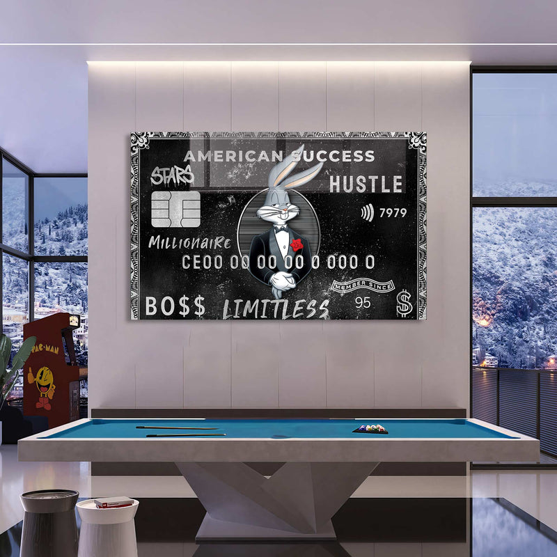 Bugs Bunny Kredi Kartı Cam Tablo – Cam Tablo