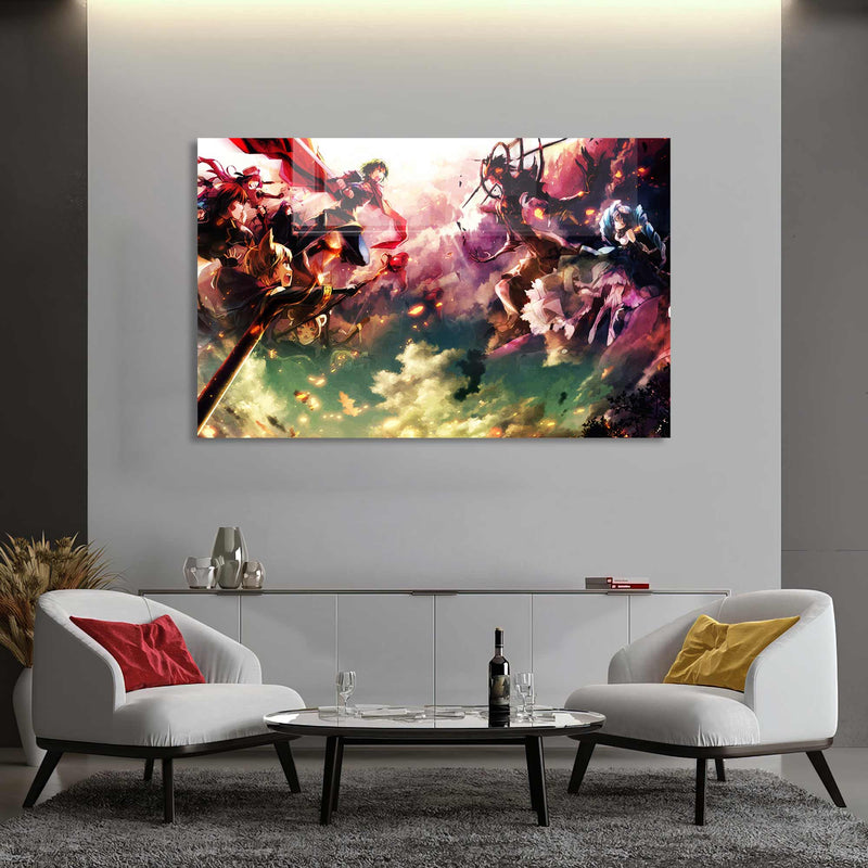 Anime Güçlerin Savaşı Cam Tablo – Cam Tablo