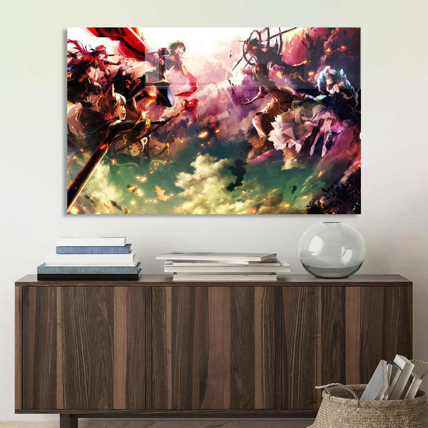 Anime Güçlerin Savaşı Cam Tablo