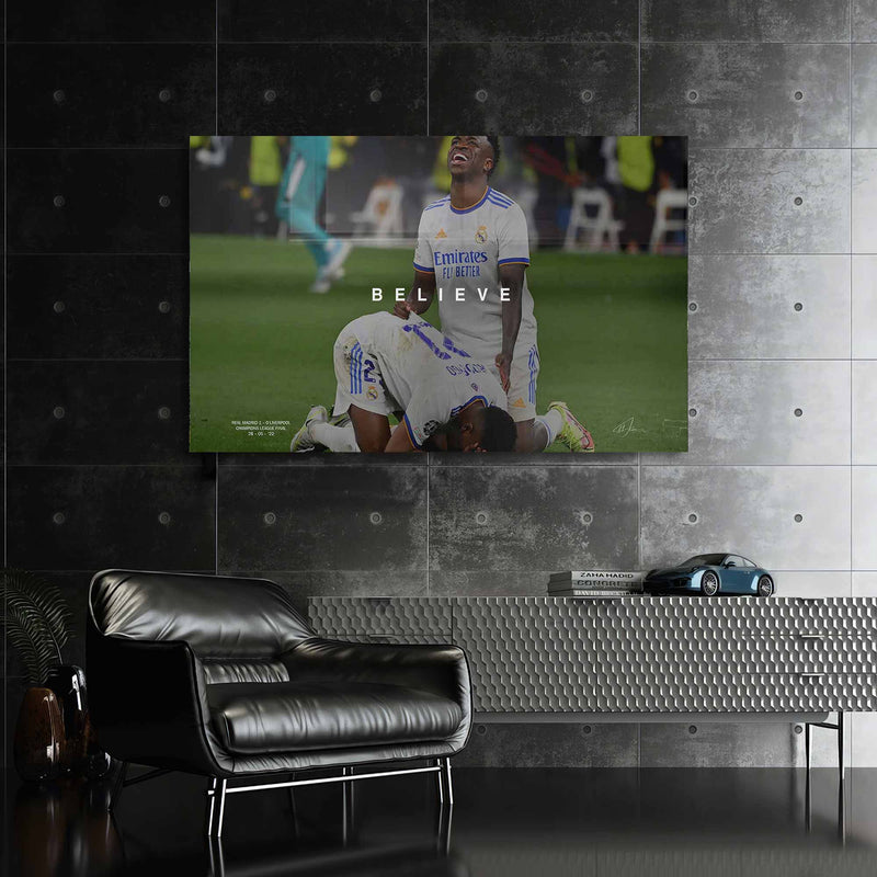 Believe Futbol Temalı Cam Tablo – Cam Tablo