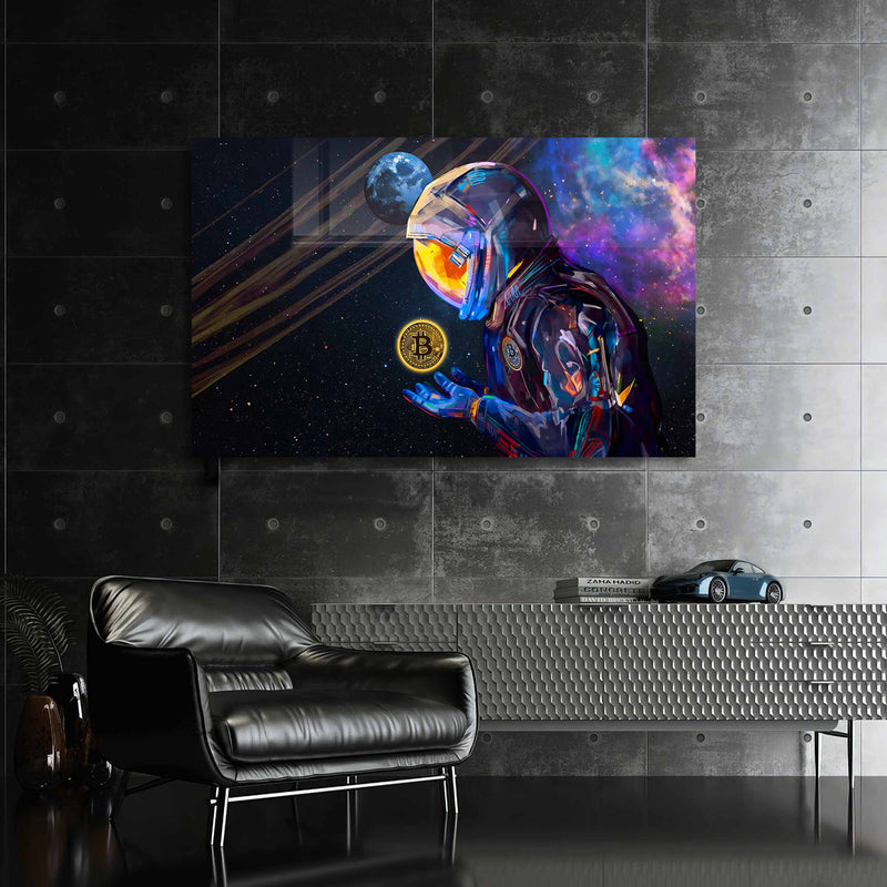 Astronot Bitcoin Cam Tablo – Cam Tablo