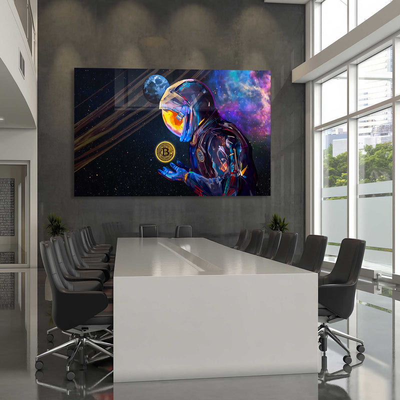 Astronot Bitcoin Cam Tablo – Cam Tablo