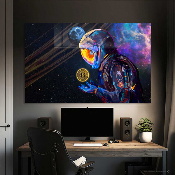 Astronot Bitcoin Cam Tablo