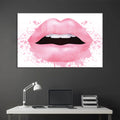 Pembe Dudak Cam Tablo