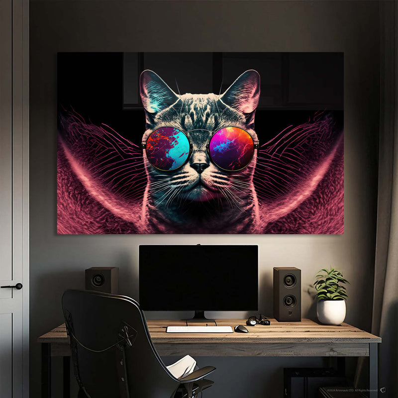 Cool Kedi Cam Tablo – Cam Tablo