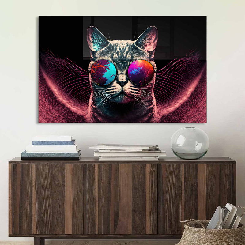 Cool Kedi Cam Tablo – Cam Tablo