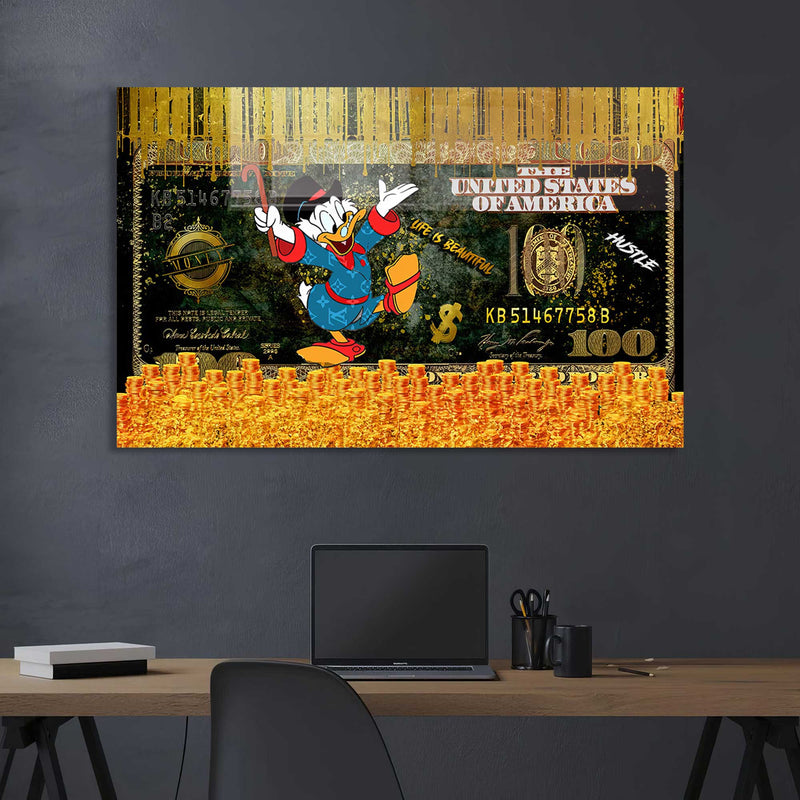 Dolar Donald Duck Cam Tablo – Cam Tablo