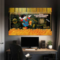 Dolar Donald Duck Cam Tablo – Cam Tablo