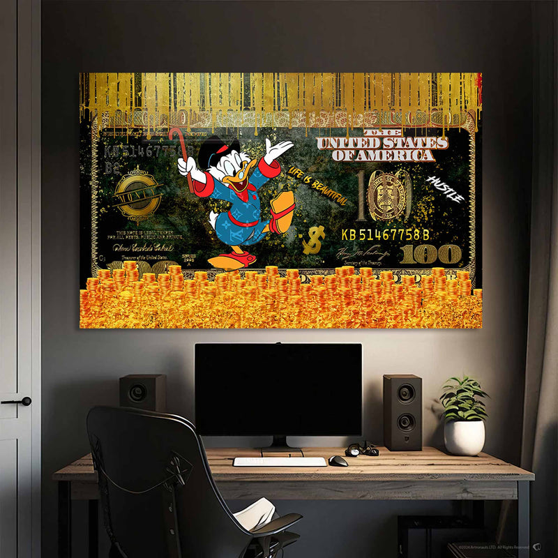 Dolar Donald Duck Cam Tablo – Cam Tablo