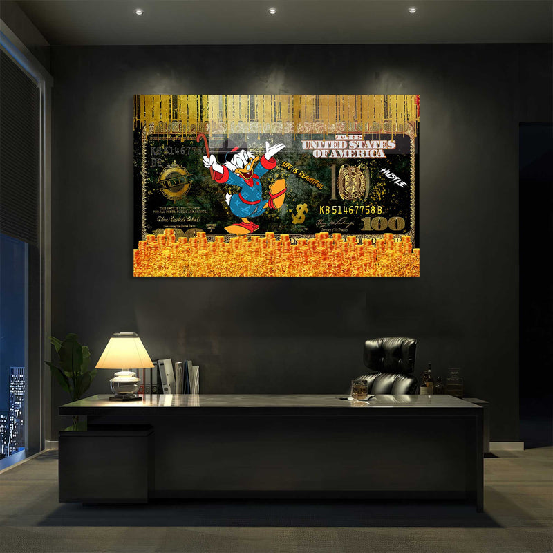 Dolar Donald Duck Cam Tablo – Cam Tablo