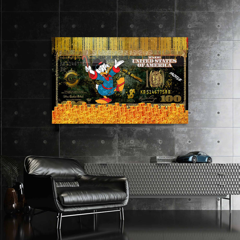 Dolar Donald Duck Cam Tablo – Cam Tablo