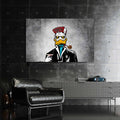 Silahlı Donald Duck Cam Tablo