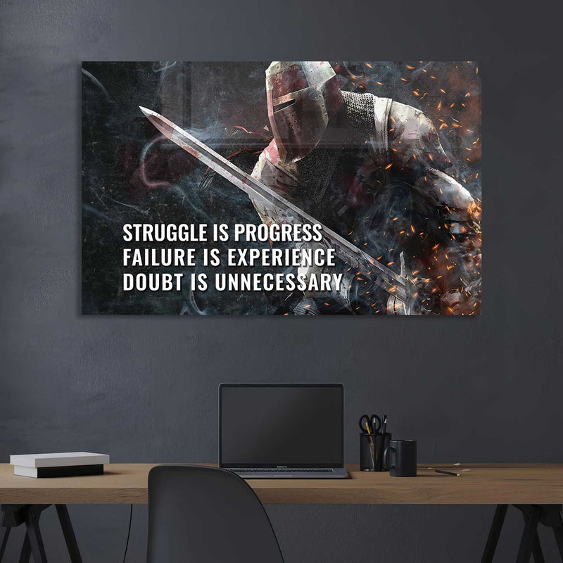 Struggle Is Progress Cam Tablo
