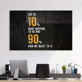 Life Is 10% What Happent To Us Cam Tablo