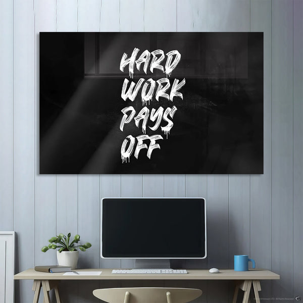 Hard Work Pays Off Cam Tablo