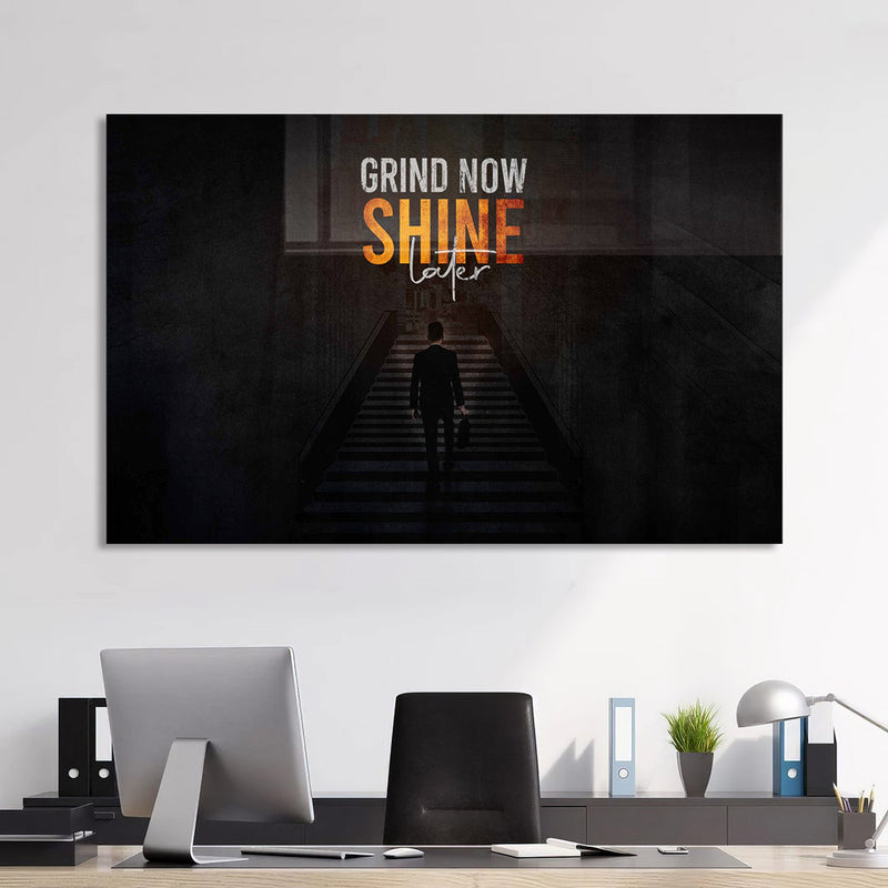Grind Now Shine Cam Tablo