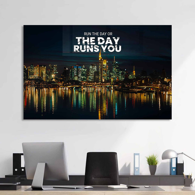 Run The Day Cam Tablo
