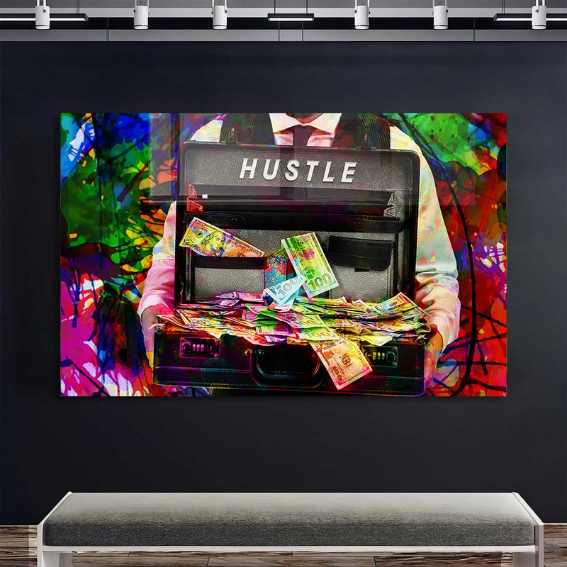Hustle Para Çantası Cam Tablo