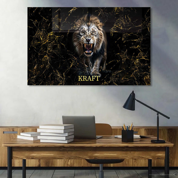 Aslan Cam Tablo