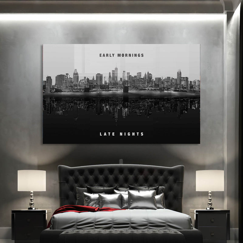 Early Mornings Late Nights Cam Tablo – Cam Tablo