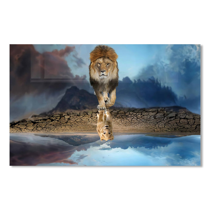 Aslan Kral Cam Tablo – Cam Tablo