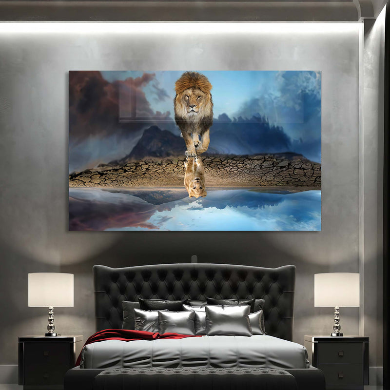 Aslan Kral Cam Tablo – Cam Tablo