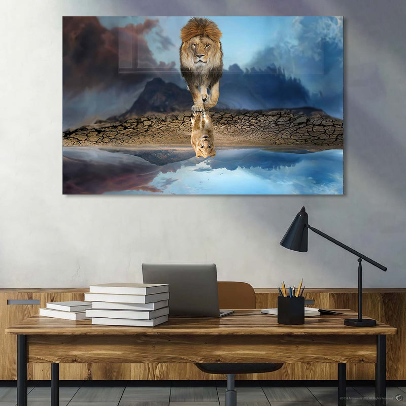 Aslan Kral Cam Tablo – Cam Tablo