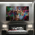 Aslan Portresi Cam Tablo – Cam Tablo
