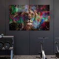 Aslan Portresi Cam Tablo – Cam Tablo