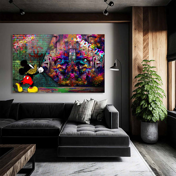 Graffiti Mickey Mouse Cam Tablo